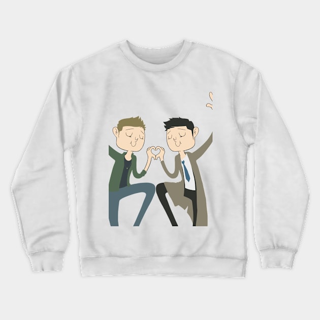 OTP - Destiel Crewneck Sweatshirt by nickelcurry